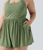 Combishort grande taille avec coussinets amovibles, poches et design accès facile Easy Peasy