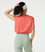 Débardeur de yoga col rond effet frais InstantCool, protection solaire UPF50+