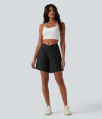 Short de yoga Breezeful™ 2-en-1 à séchage rapide taille haute croisée 17,5 cm avec poches