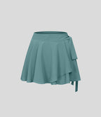 Breezeful™ Jupe Évasée Casual Taille Haute 2 en 1 Poche Latérale Séchage Rapide