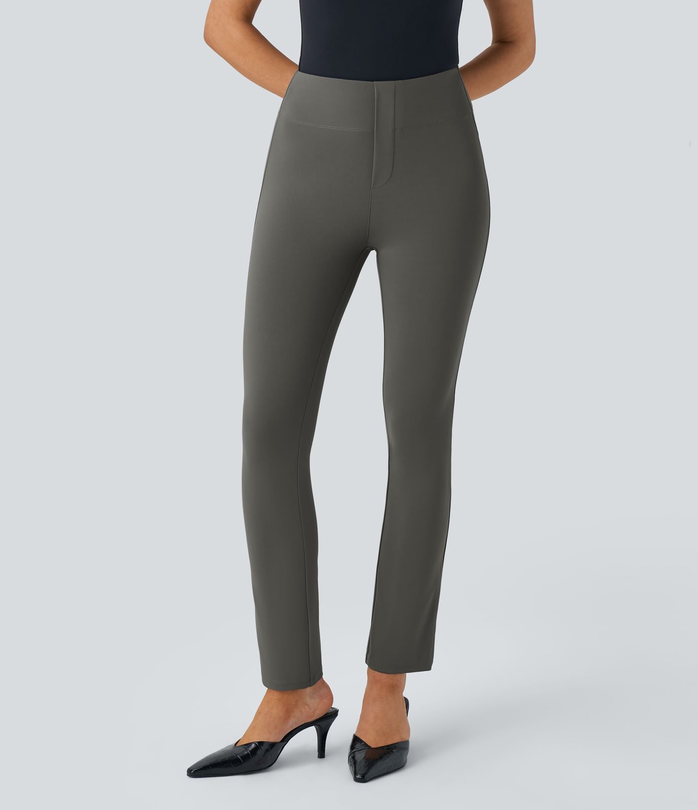 Pantalon tailleur fuselé taille haute Halara Flex™ avec poches