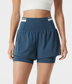 Short d’entraînement 2-en-1 SoftlyZero™ Airy réfléchissant taille très haute gainant effet frais 12,5 cm avec poches