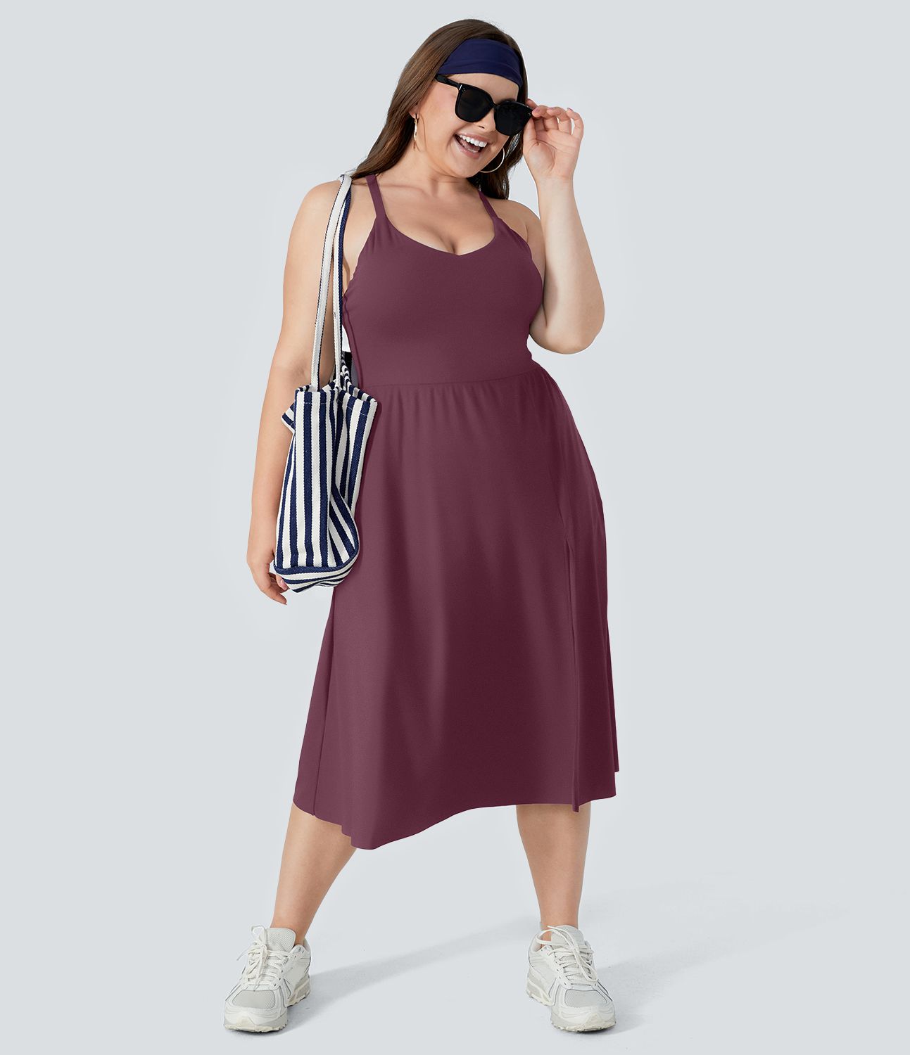 Robe Midi Casual Grande Taille Everyday - Lala Land