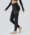 Legging yoga 7/8 taille haute avec découpes sans couture OneForm Seamless Flow