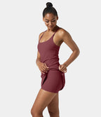 Robe SoftlyZero™ Airy mini d'activité à dos nu avec découpes 2-en-1 avec poches et effet frais InstantCool, protection solaire UPF50+