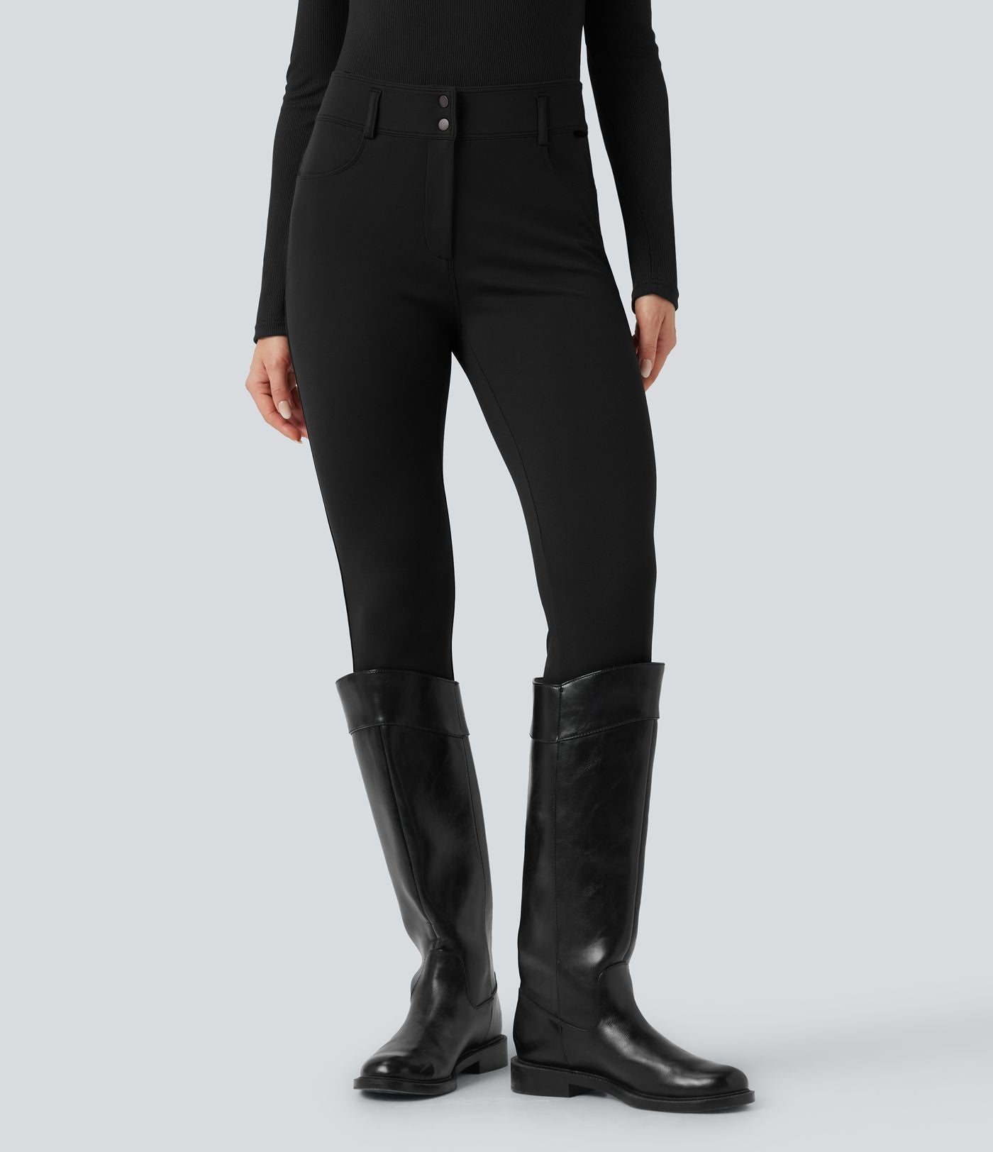Pantalon ajusté 7/8 taille moyenne DayStretch avec poches