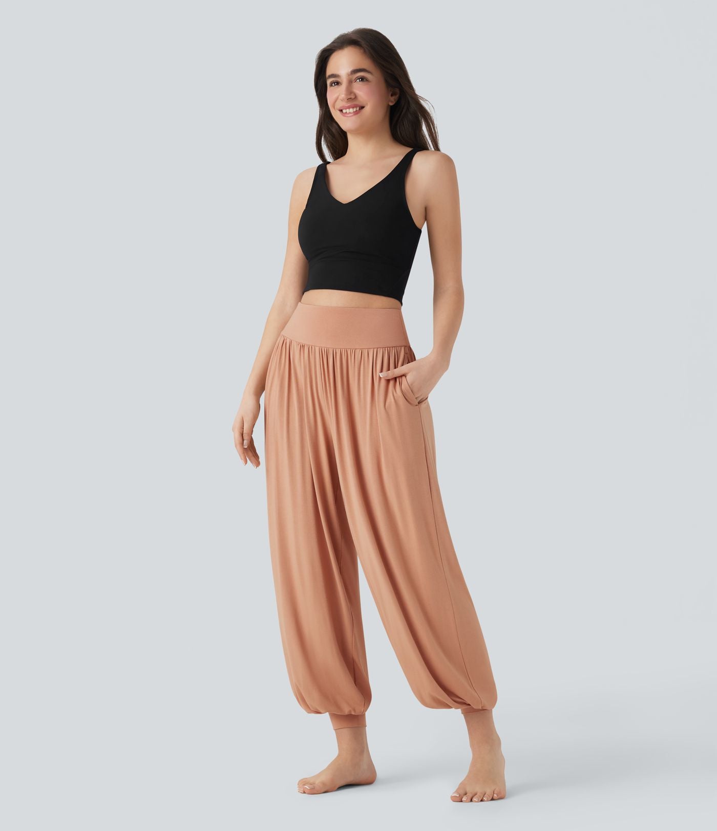Legging d'entraînement gainant taille haute avec poches Halara UltraSculpt™