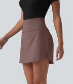 Jupe de golf courte 2-en-1 SoftlyZero™ Airy effet frais InstantCool taille ultra-haute gainant avec ourlet arrondi et poches