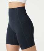 Short cycliste gainant taille haute Halara UltraSculpt™ 17,5 cm avec poches