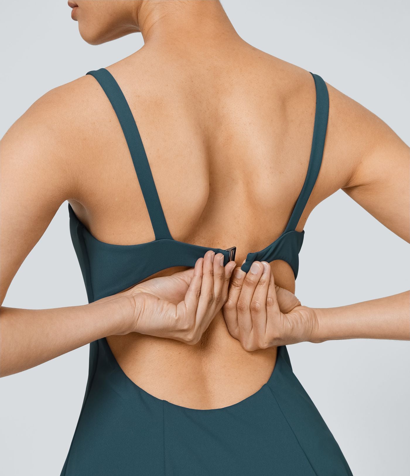 Softlyzero™ QuickDry Robe Sport de Tennis Mini 2-en-1 à Dos Nu avec Découpe et Poches