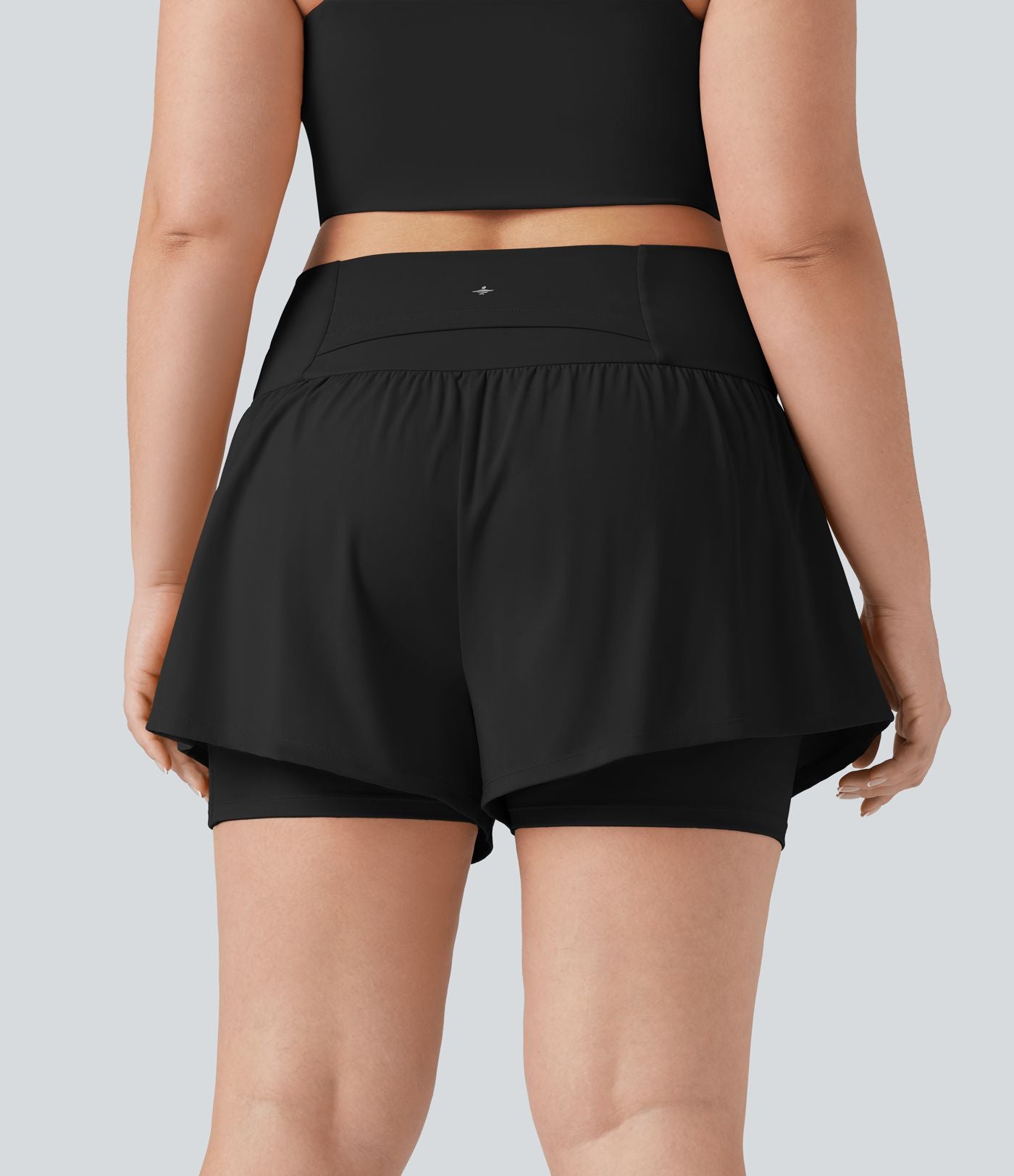 Short tailleur 2-en-1 grande taille SoftlyZero™ Airy taille ultra-haute effet frais InstantCool yoga 12,5 cm avec poches