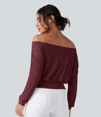 Haut de sport yoga oversize épaules dénudées effet frais InstantCool séchage rapide