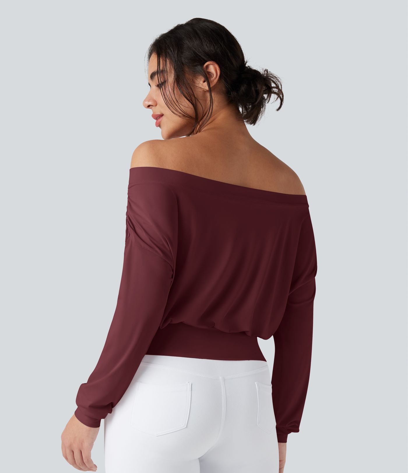 Haut de sport yoga oversize épaules dénudées effet frais InstantCool séchage rapide
