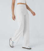 Pantalon taille haute coupe droite DayStretch avec poches