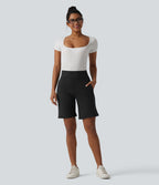 Short tailleur DayStretch ample taille haute avec poches