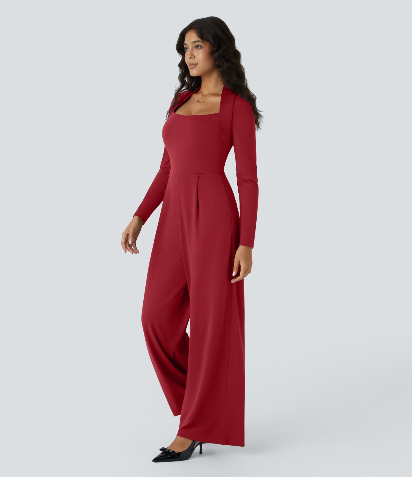 Combinaison de cérémonie à manches longues, coupe large avec poches latérales et zip invisible - Édition Easy Peasy