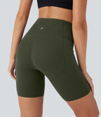 Short cycliste 17,5 cm d'entraînement gainant galbant taille haute avec poches Halara UltraSculpt™