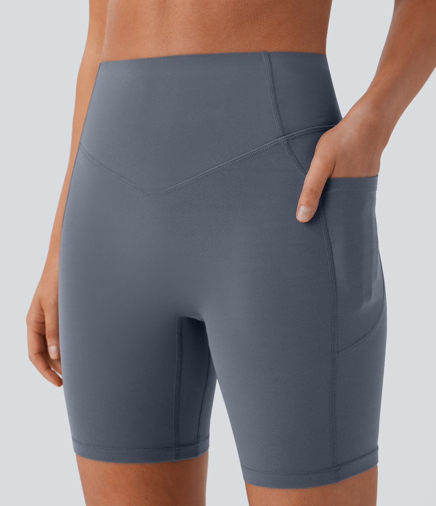 Legging de yoga gainant taille haute chiné à séchage rapide avec poches Halara UltraSculpt™