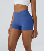 Softlyzero™ Short 7,5cm Biker Taille Haute Croisé Uni
