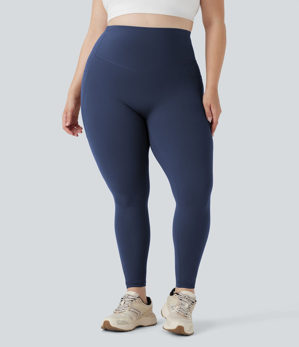 Legging d'entraînement gainant galbant taille haute grande taille avec poches Halara UltraSculpt™