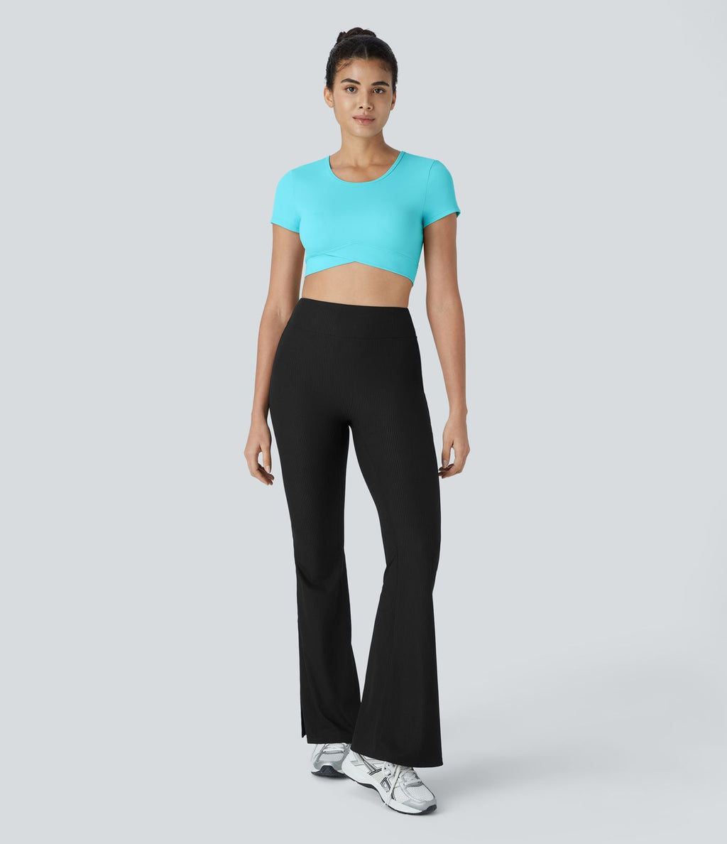Softlyzero™ Plush Sports Top Ourlet Croisé