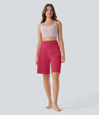 Bermuda SoftlyZero™ Airy de yoga taille haute avec poches multiples et effet frais InstantCool