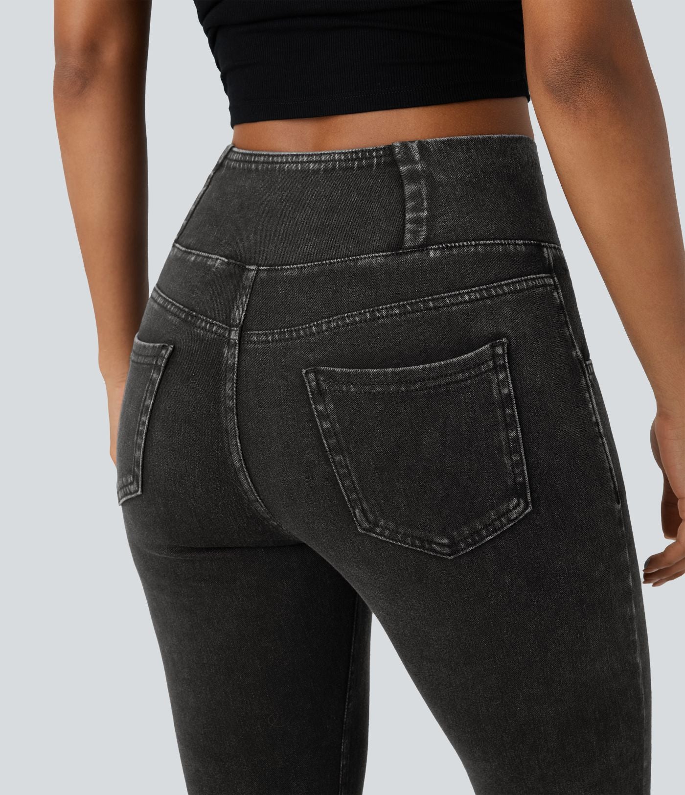 Halara Flex™ Jegging Travail Taille Haute Croisé Poches Multiples Tricot Extensible
