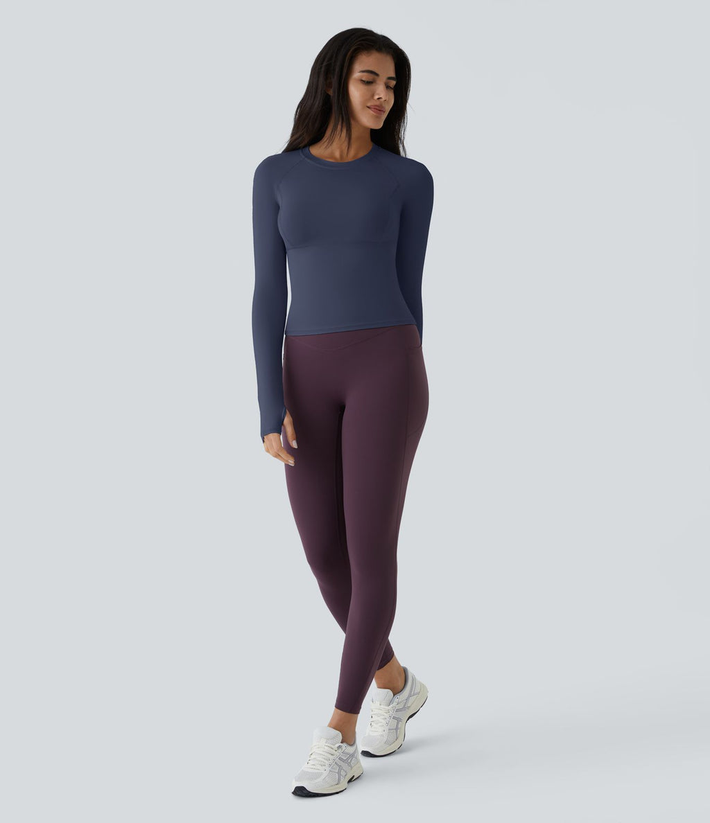 Top Sport Yoga Uni Trous pour les Pouce