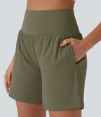 Short de yoga SoftlyZero™ Airy 2-en-1 taille très haute avec poches et effet frais InstantCool 17,5 cm