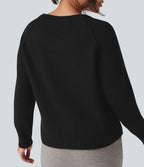 Cardigan col rond manches longues
