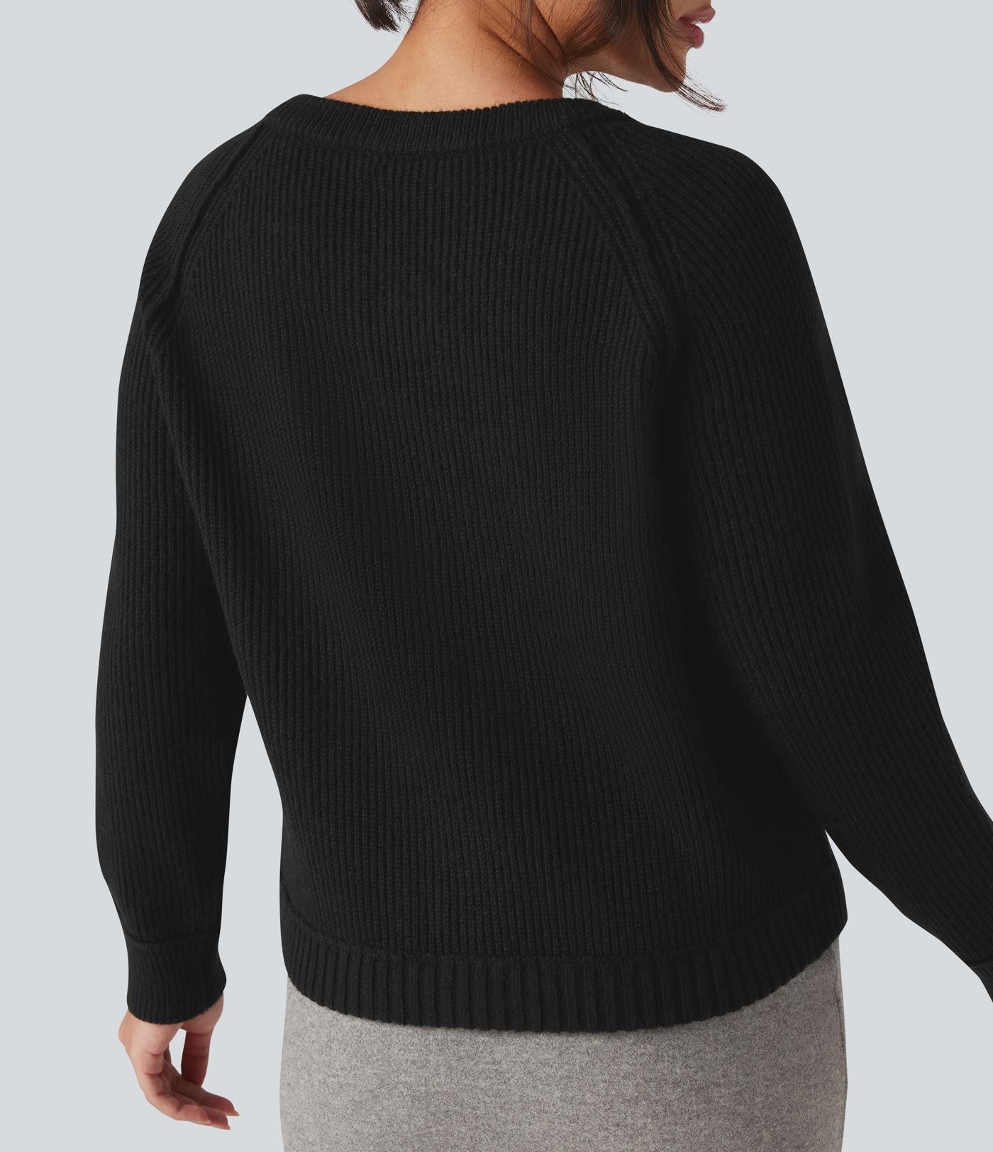 Cardigan col rond manches longues