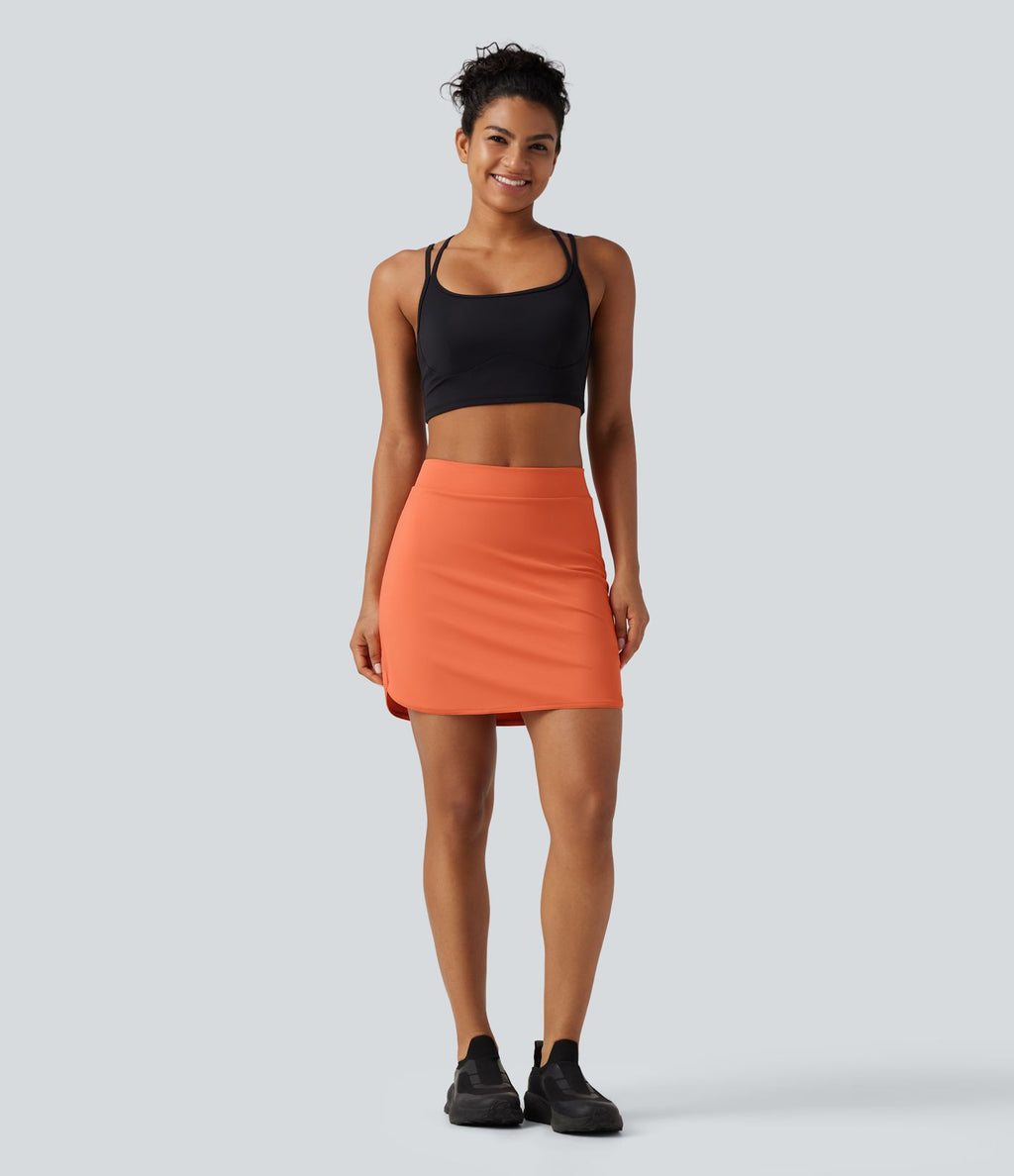 Jupe de golf mini 2-en-1 taille haute en SoftlyZero™ Airy à effet frais InstantCool avec poches