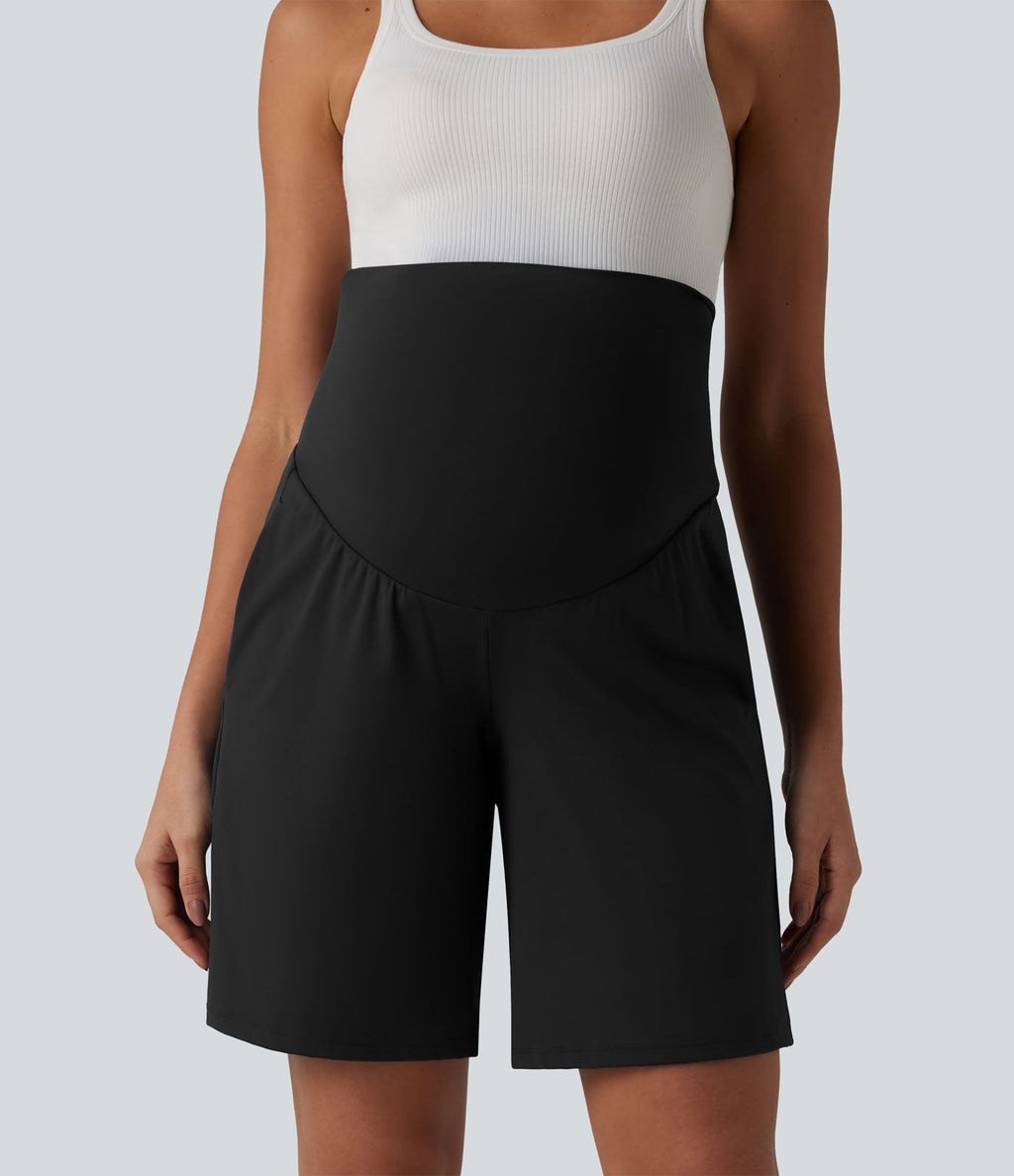 Bermuda de yoga maternité SoftlyZero™ Airy taille très haute effet frais InstantCool avec poches