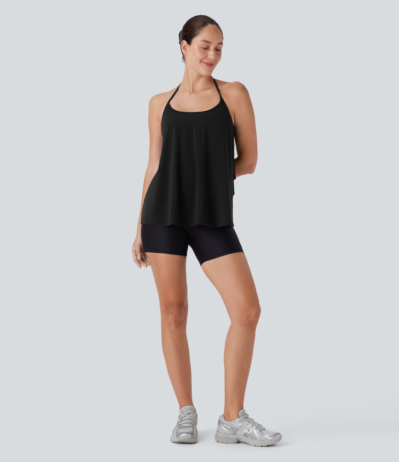 Softlyzero™ Airy Haut de yoga dos nu à encolure américaine sensation fraîcheur-UPF50+