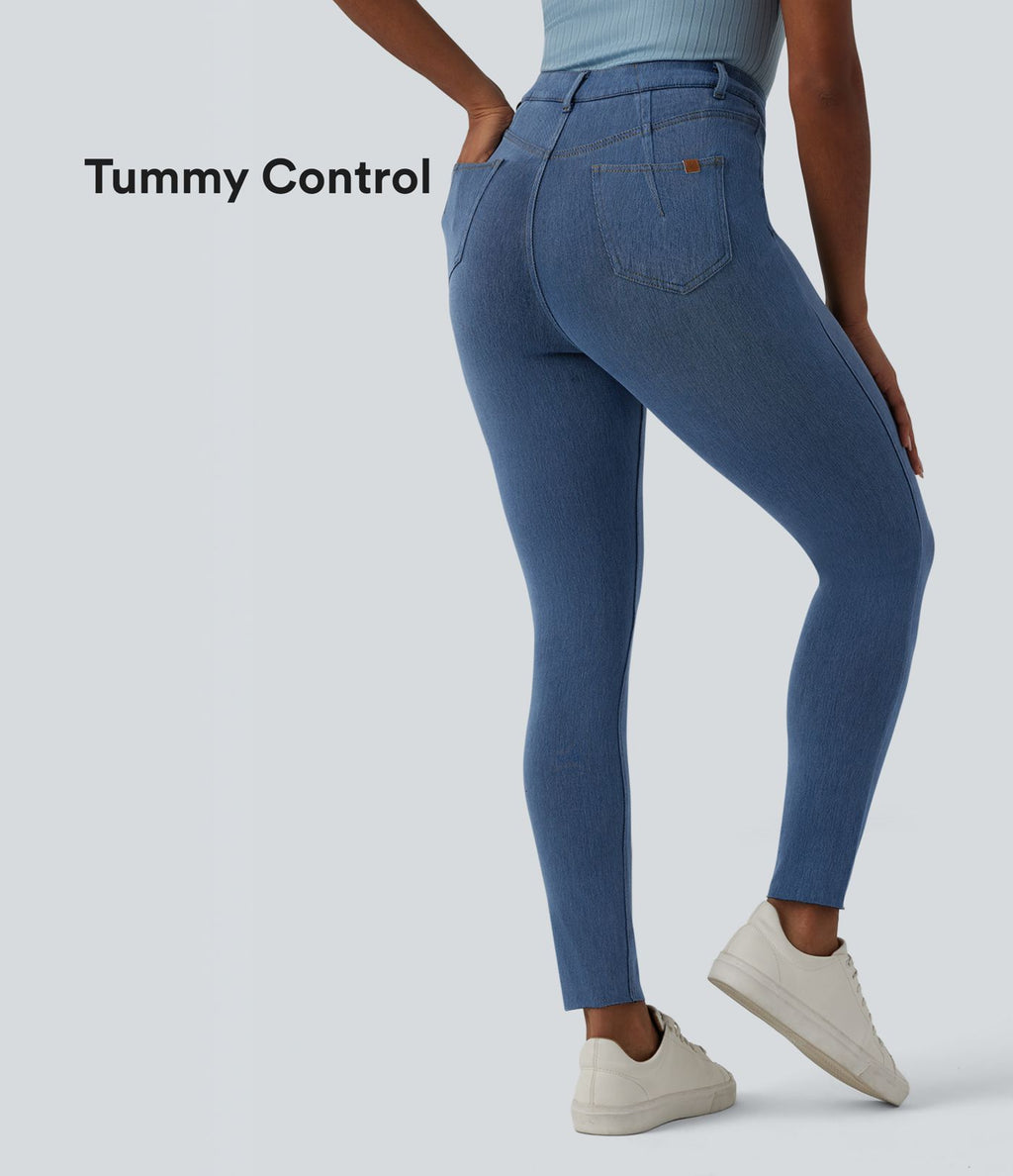 Jegging Halara Flex™ gainant casual taille haute avec poches