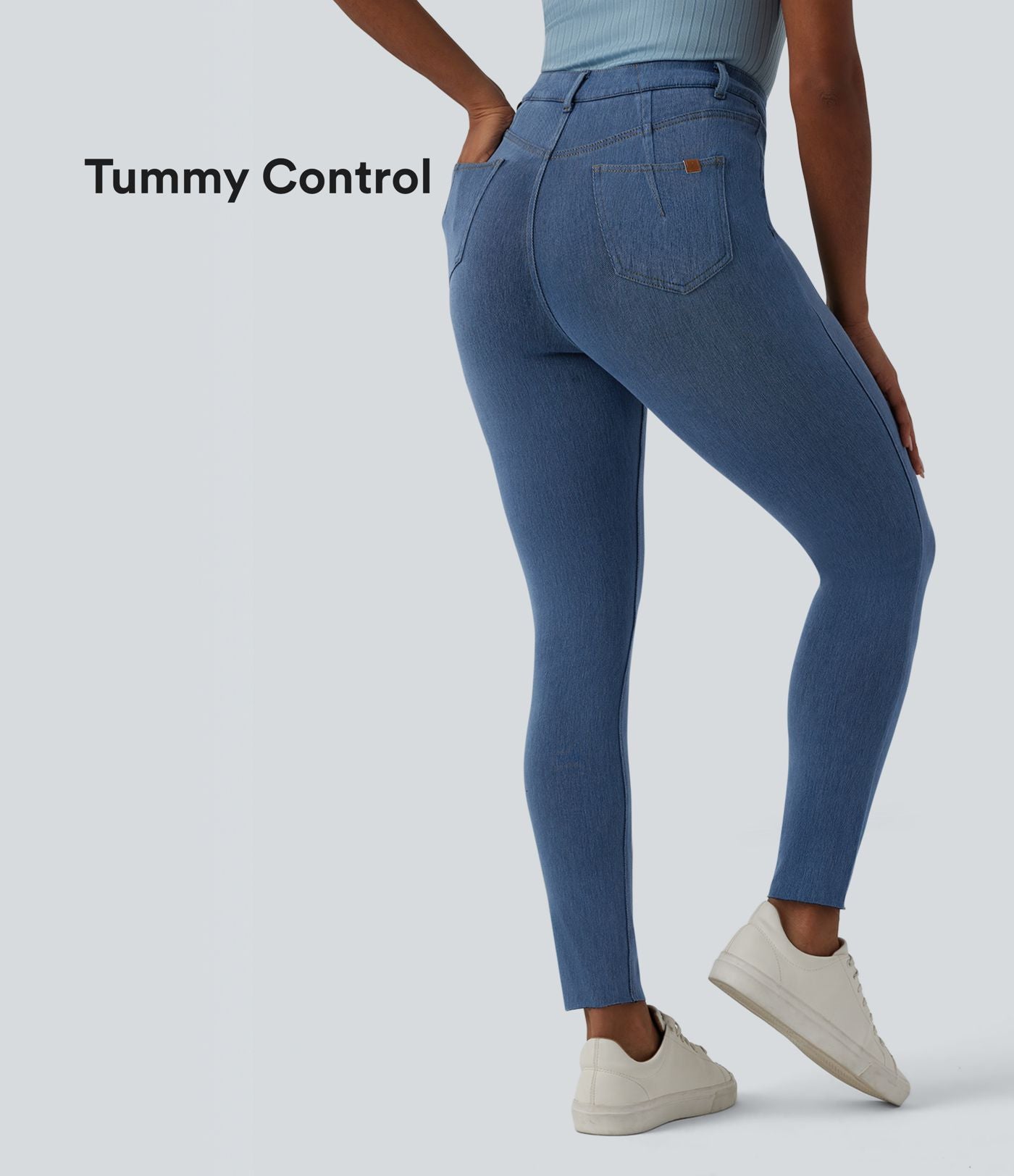 Jegging Halara Flex™ gainant casual taille haute avec poches