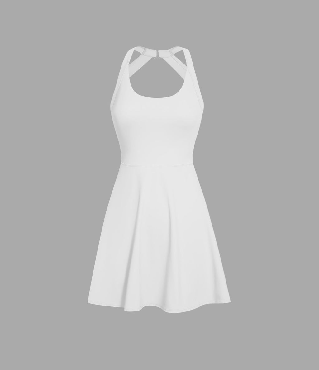 Robe de sport dos nu torsadée A-C