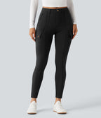 Pantalon cargo DayStretch taille haute galbant effet liftant fessiers avec poches