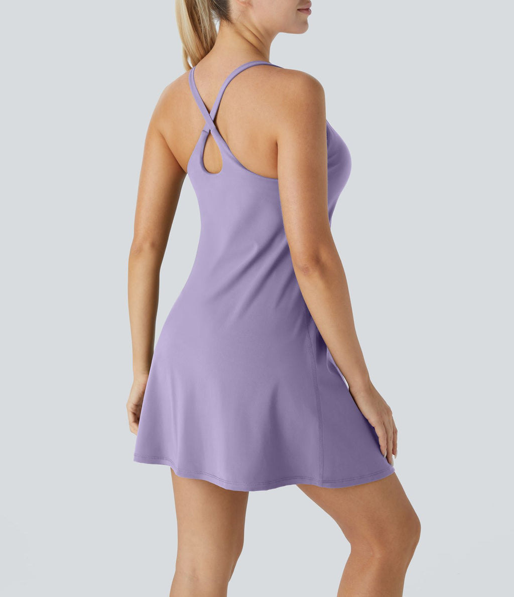 Robe de sport mini 2-en-1 SoftlyZero™ Plush avec poche E-G