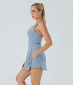 Robe de sport dos nu torsadée A-C