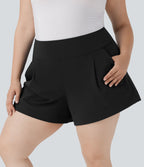 Short de travail grande taille taille haute DayStretch avec poches