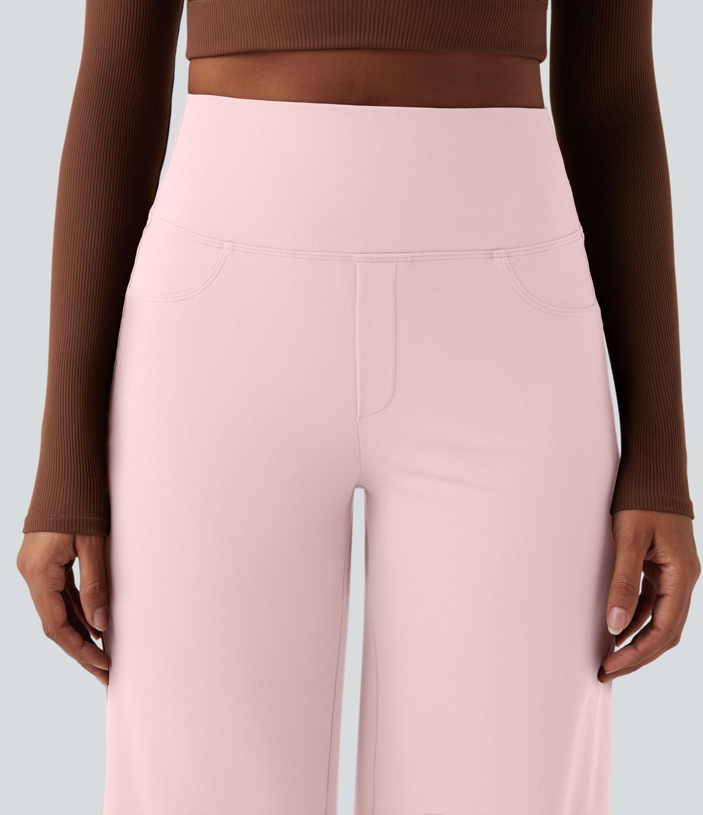 Pantalon yoga large gainant taille haute DayStretch avec poches