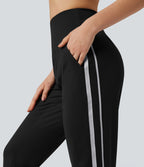 Pantalon tailleur à coupe bootcut gainant taille haute avec poches Halara Flex™