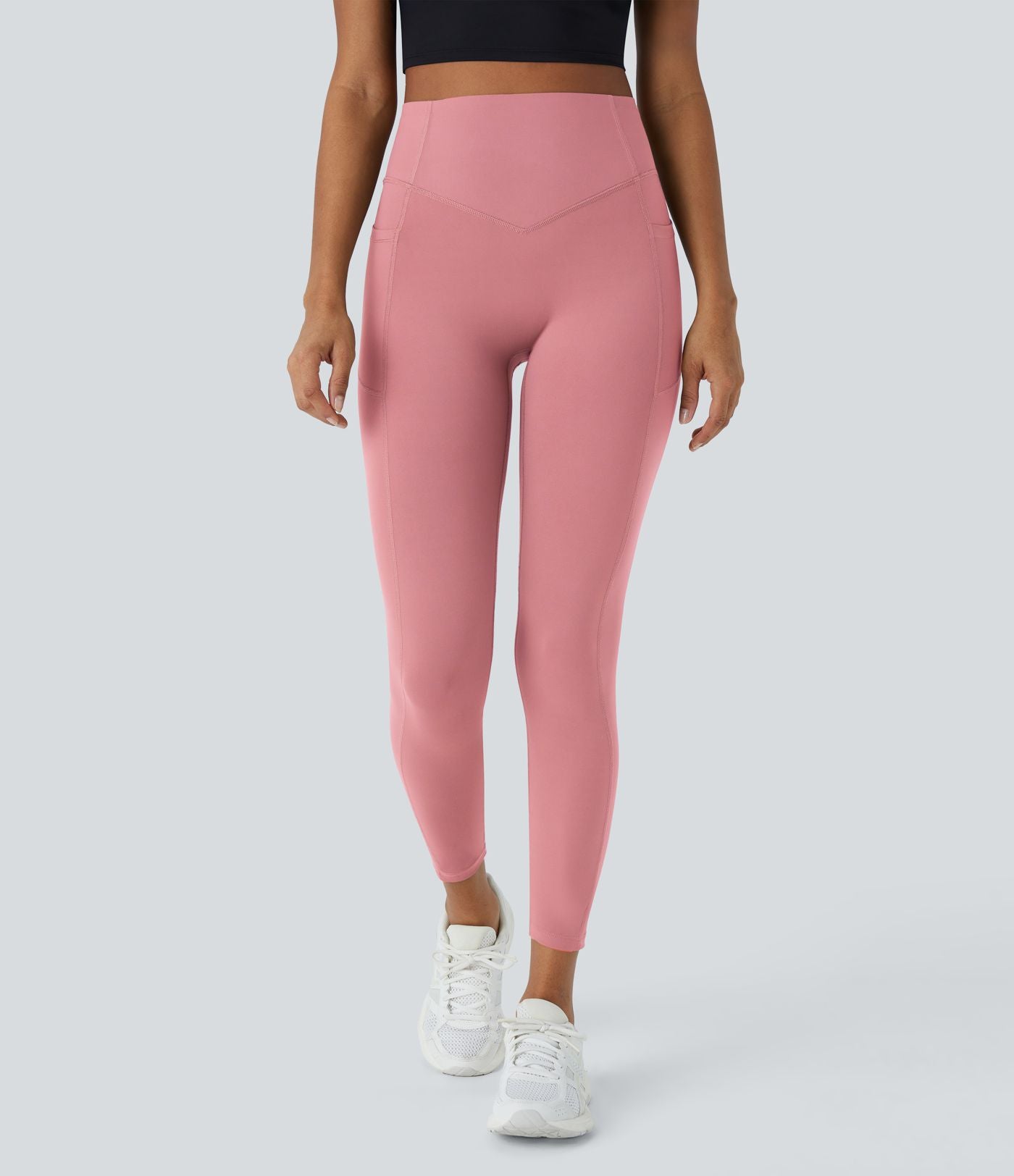 Legging d'entraînement gainant galbant taille haute avec effet scrunch et poches Halara UltraSculpt™