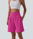 Short de yoga 2-en-1 SoftlyZero™ Airy taille très haute effet frais InstantCool 22,8 cm avec poches