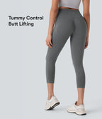 Legging capri yoga gainant effet push-up taille haute sans couture OneForm Seamless Flow