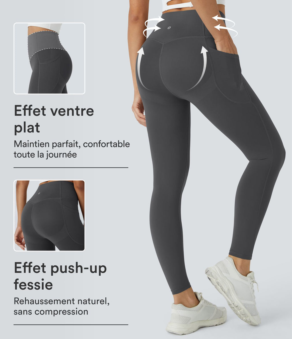 Legging d'entraînement gainant galbant taille haute avec poches Halara UltraSculpt™