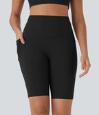 Short cycliste 22,8 cm d'entraînement gainant taille haute avec poches Halara UltraSculpt™