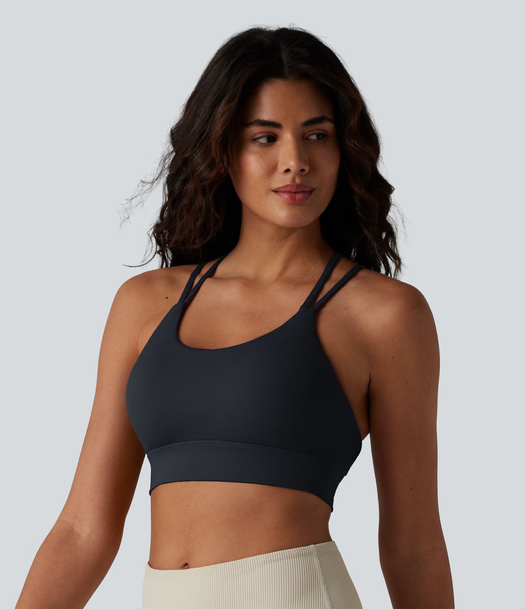 Brassière de sport intégrée à maintien léger