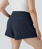 Short de travail grande taille taille haute DayStretch avec poches